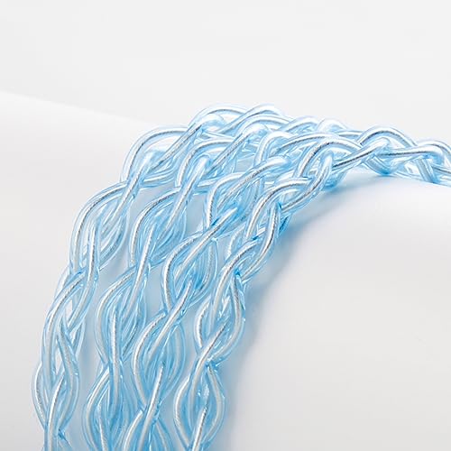 KBEAR ST6 In-Ear-Monitore Upgrade-Kabel 4N 4-adrig versilbertes OFC IEM HiFi In-Ear-Kopfhörer-Kabel 2-polig für ZST ZSTX ZSR ES4 C10 AS10 KS1 KS2 (2,5 mm, 2-Pin, blau)