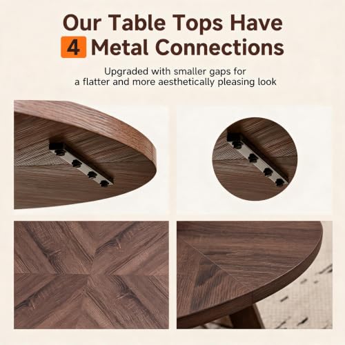 Image of Round Dining Table Set for 4, Kitchen Table and Chairs