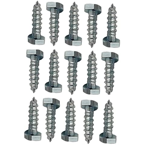LLB M8 Coach Screws 1.18" Zinc Plated Cover