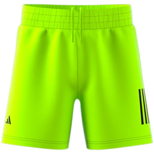 adidas Boys' Club Tennis 3-Stripes Shorts, Lucid Lemon
