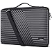 Price comparison product image DOMISO 15.6 inch Laptop Sleeve Shoulder Bag Shockproof Case Waterproof Protective EVA Handbag for 15.6" Lenovo Yoga 720 IdeaPad 310 320 ThinkPad T570/Dell/HP Envy 15/15.6" Notebooks, Black