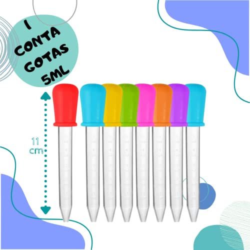 Kit Montessori Tesoura Bola Pinça Jacaré Conta Gotas Pompom