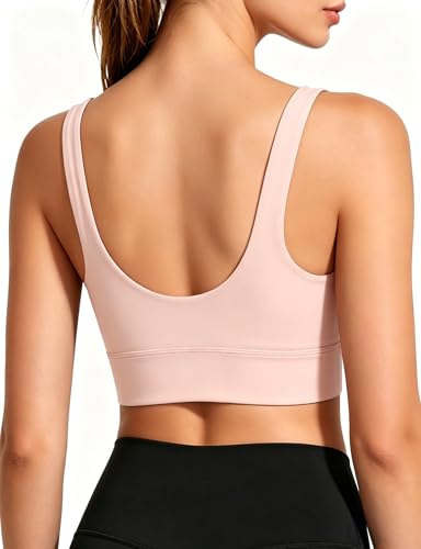 Image of Buauty Sports Bras for Women, High Support Sport Bra Workout Built in Bra Scoop Neck U Back Yoga Sports Bra