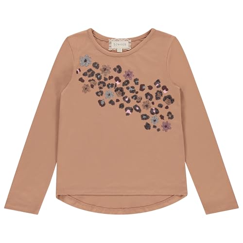 Image of Girls Long Sleeve Fall Graphic Tops, School Sports Tees, 4 Pack Multiple Pattern Tshirts