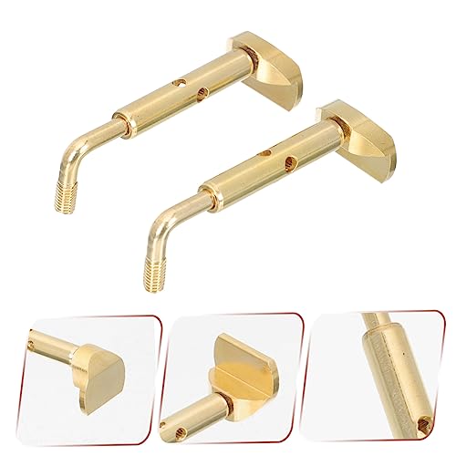 Supvox 2Pcs Violin Screw Diy Violin Helpers Violin Chin Rest Screws Instrument Helpers Metal Golden Chinrest Screw For Violin Chin Rest Screw For Violin Small Chinrest Screws Meter #TOP4