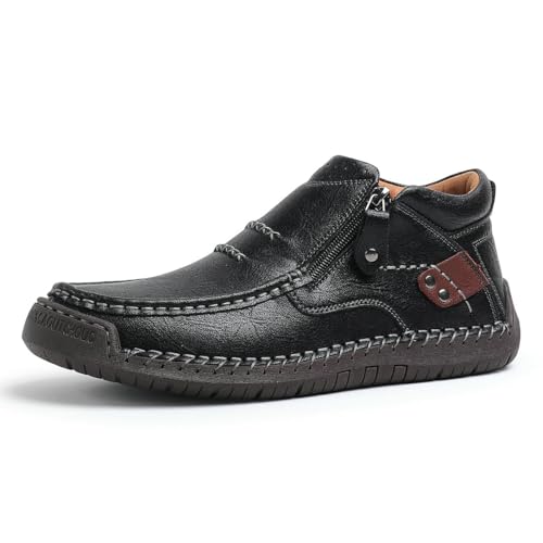 Bottines Chukka vintage artisanales en cuir pour l'homme moderne