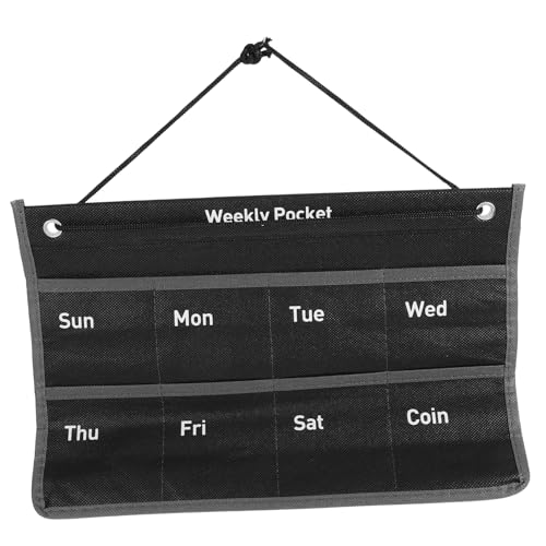 SOESFOUFU Wall Mounted Calendar Pocket Organizer Decorative Hanging Storage Bag for Home Office Lightweight Non Woven Stylish Design Space Saving Wall Organizer for Easy Access