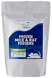 MiceDirect 50 Frozen Mice Combo Pack of 25 Small Fuzzies and 25 Fuzzies Feeders Snake Food for Mice for Corn Snakes Ball Pythons Lizards (.5-1.5 in)(175 Grams Min)
