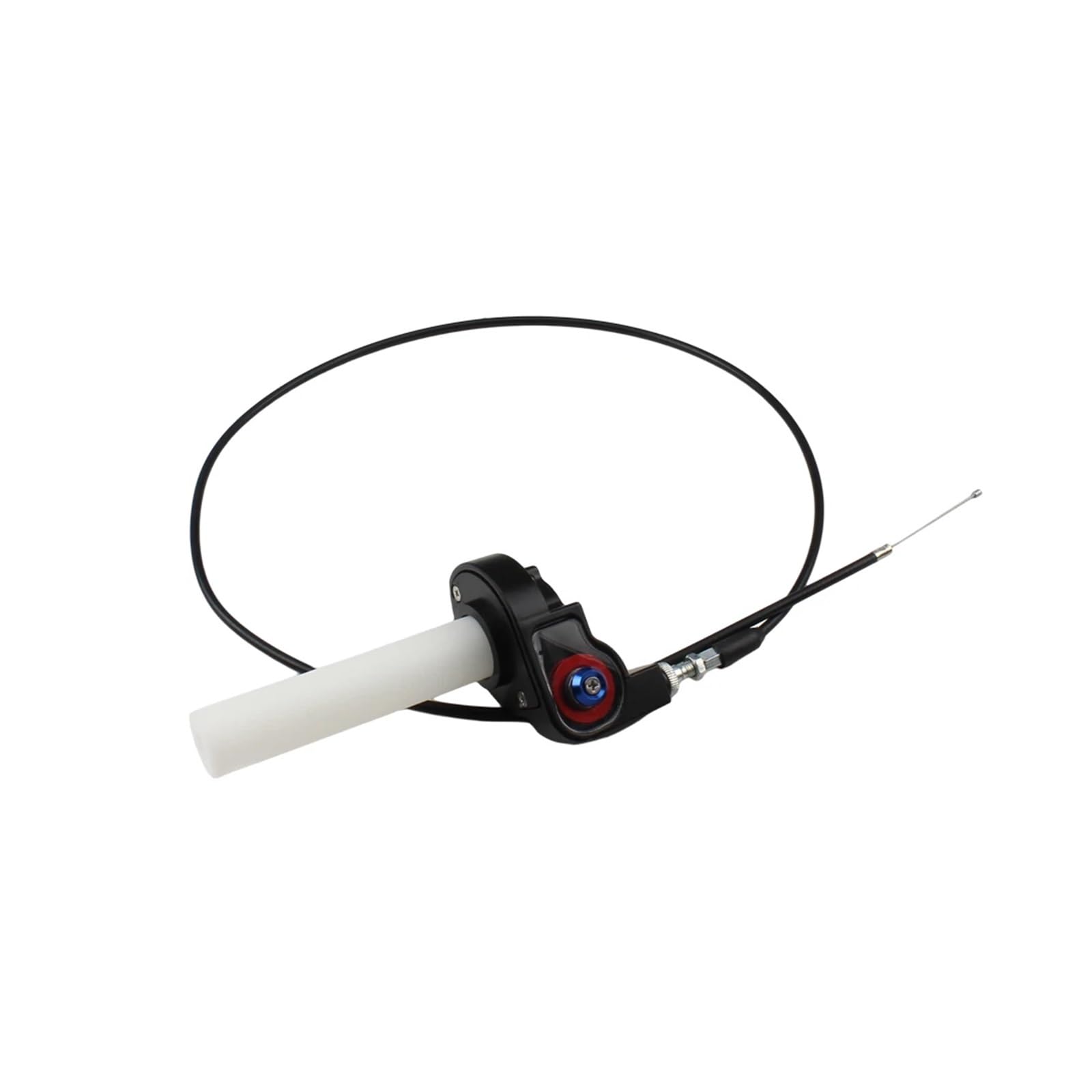 Empuñaduras Manillar Empuñaduras Antideslizantes para Motocicleta, Mango De Acelerador, Cable De Ajuste De Giro, Funda De Goma para Manillar De Motocross, Cubiertas De Piezas(Black)