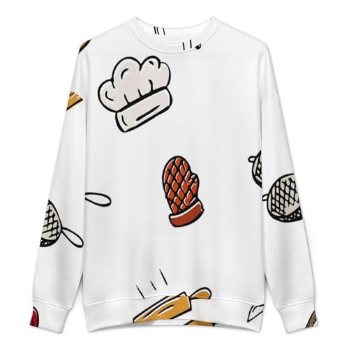 MoBlinko Mens Sweater Kitchen Supplies Sweaters for Men Crew Neck Sweater for Men Lightweight Pullover2