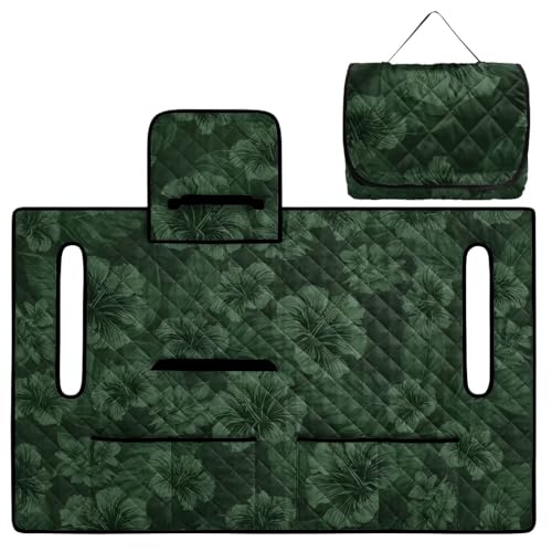 Howilath Portable Golf Cart Seat Covers for Summer Vintage Green