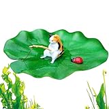 Decoración para acuarios | Modelo Acuario Flotante Gato – Decoración pequeña para Maceta de Peces Betta – para casa, Oficina, Restaurante, Hotel, Amantes de los Aficionados a los acuaristas