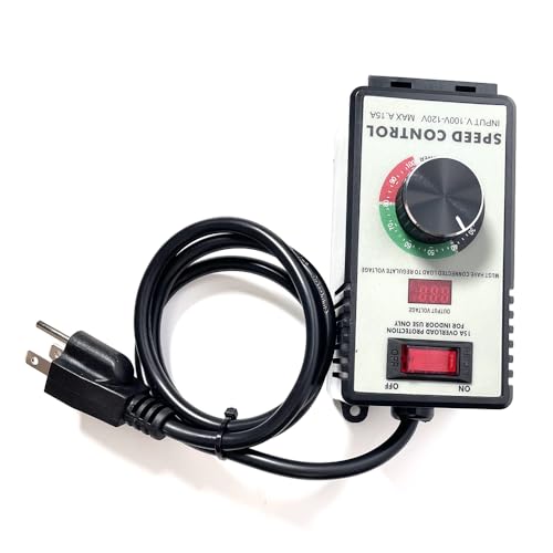 FUZIDDN Variable Speed Motor Controller 120V 15A 4000W with Overload Protection - Replacement for Most Industrial AC Motors & Power Tools