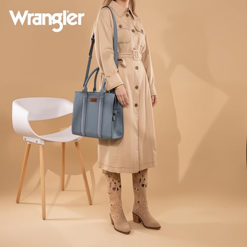 Image of Montana West x Wrangler Tote Bags Purses for Women Work Top-Handle Handbags with Strap