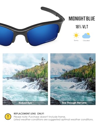 Image of BLAZERBUCK Replacement Lenses & Sock Kit for Oakley Half Jacket XLJ /Half Jacket XLJ Asian Fit Sunglass