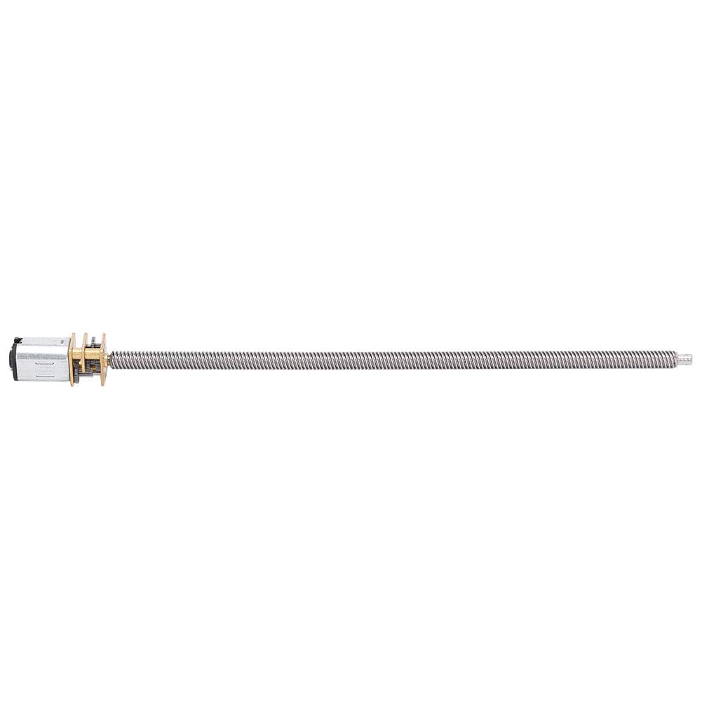 Walfront Skrzynia biegów DC T5 x 160 mm N20 W/długi wał wyjściowy prąd stały do zamków elektronicznych, inteligentnych samochodów, robotów, kamer itp. (DC6 V 60 RPM)