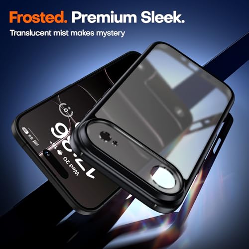 Image of TAURI for iPhone Air Case, with Screen Protector, Matte Black | Full Camera Protection, Anti-Yellowing Military-Grade Protection Shockproof Slim Phone Case for iPhone 17 Air