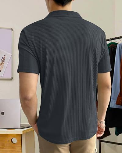 Image of I ENTERPRISE Men's Regular Fit T-Shirt - Cotton Blend, Half Sleeve, Spread Collar, Stylish, Solid Plain T-Shirts for Men, Mens t Shirt - Combo