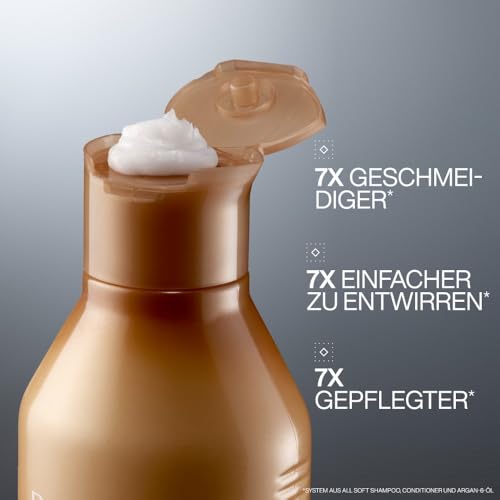 2. Bild von Redken Spülung für trockenes und brüchiges Haar, Belebt und hydratisiert, Mit Fettsäuren, Antioxidantien und Argan-Öl, All Soft Conditioner 1 stück (1er Pack)