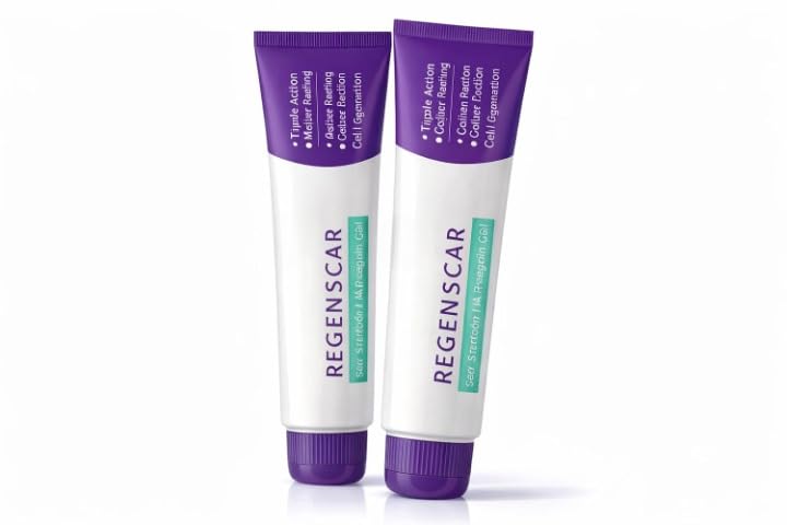 Regenscar Triple Action Scar Removal Cream | Advanced Skin Repair Gel for Stretch Marks, Acne Scars & Surgical Marks | Reduces Dark Spots, Improves Skin Texture & Promotes Even Tone | Fast Absorbing Formula (2)-image-37