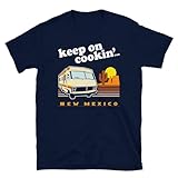 Breaking Bad Camper Men's T-Shirt - Keep Cookin' Crime Tv Show Graphic Tee Shirt Navy L 100
