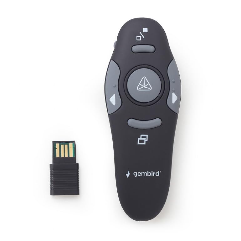 GEMBIRD Presentador inalámbrico láser adapt USB