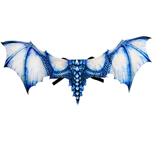HMS Unisex-Adult's Soft Feel Dragon Wings-Sublimated-IB, Ice Blue, One Size