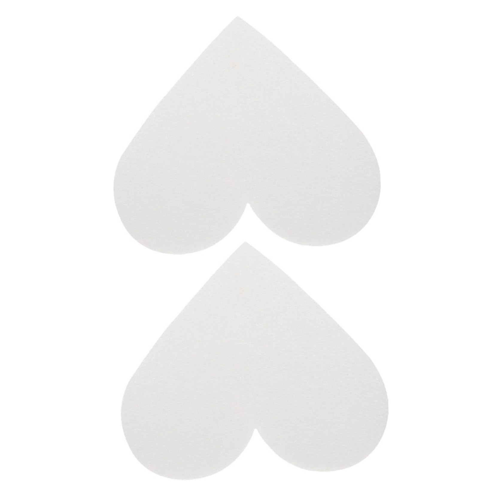 Alipis 2pièces Modèle De Gâteau Cœur Lot de Dummies Réutilisables Mousse pour Pratique De Décoration De Gâteaux Accessoire De Mariage Et Fête De Haut De Hauteur