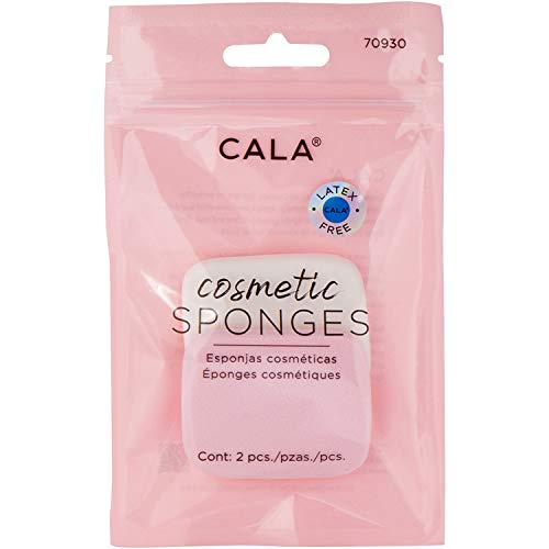Cala Makeup Beauty Blender, Makeup Blender Sponges for Full Coverage Powder, Cream, Liquid Foundation Cosmetics, Sponge Puff for Powder, Concealer and Foundation Applicator 2 Pieces