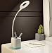 Produktbild LED Klemmleuchte inkl dimmbare Bettleuchte mit Flexibel Schwanenhals weiße Leselampe für Schlafzimmer Schreibtisch Büro Metall Kunststoff