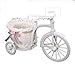 hkwshop Objet Decoration Moderne Bicyclette décoratif Fleur Panier de Mariage décoration Plastique Tricycle Design de Fleur Panier Panier Panier Parti décoration Pot Objets de décoration