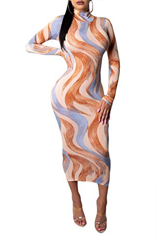 Ophestin-Women-Sexy-Long-Sleeve-Turtleneck-Floral-Stripe-Print-Bodycon-Slim-Sheath-Long-Midi-Pencil-Dress-Apricot-M