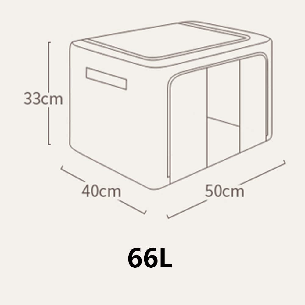 Grande Capacité Sac De Rangement Organisateur Pliable Cadre en Acier Boîte De Rangement Pliable Vêtements Sac Solution Organisateur (A)