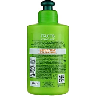 Garnier Fructis Sleek & Shine Intensely Smooth Leave-In Conditioning Cream 10.2 oz (Pack of 6)