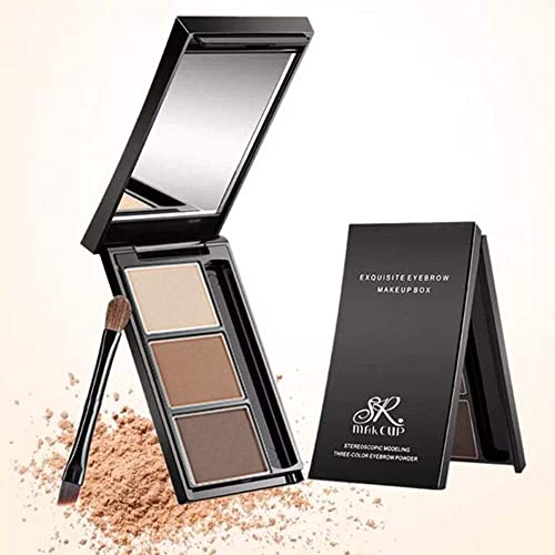 Eyebrow Powder Three-Color Eyebrow Palette Beauty Contour Eyebrow Pencil Professional Eye Makeup Eyebrow Filler1 #TOP4