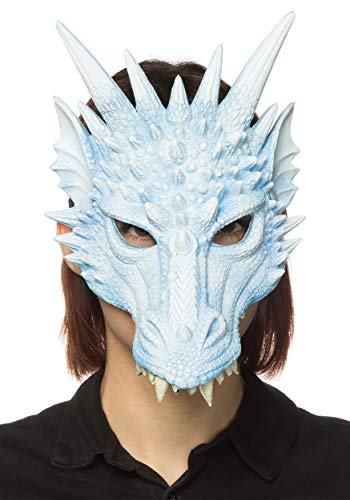 HMS Unisex-Adult's Supersoft Dragon Mask-IB, Ice Blue, One Size