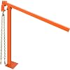 T-Post Puller,Heavy Duty Fence Post Puller with 52 Lifting Chain, Labor-Saving Post Puller Tool for Round Fence Posts