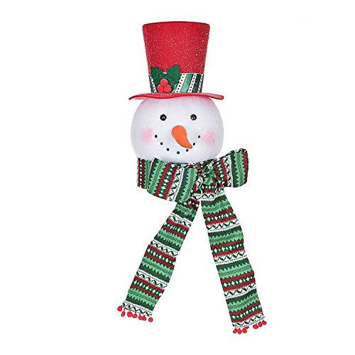 Christmas Tree Topper Hat With Bow, Glitter Top Hat Ornament With