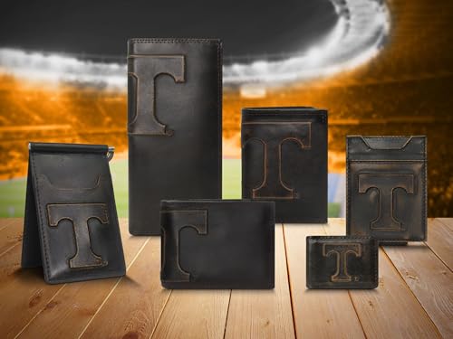 ZEP-PRO NCAA Tennessee Vols Burnished Leather Magnetic Front Pocket Wallet, Slim Stylish for Men4
