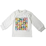 [タキヒヨー] スヌーピー 長袖Ｔシャツ 75周年限定アート オフホワイト 90
