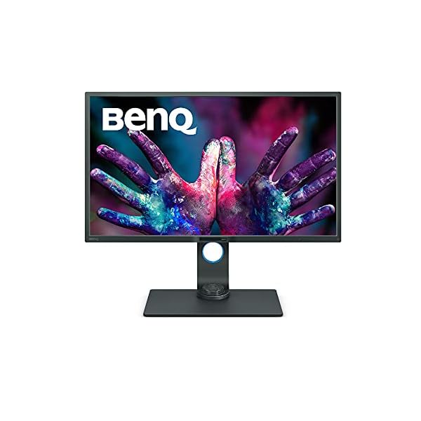 BenQ PD3200Q - Monitor Profesional para Diseñadores de 32" 2K QHD (2560x1440, 100 % Rec.709/sRGB, CAD/CAM, Hotkey Puk, HDMI, DP, DVI-DL, Altura Ajustable, Low Blue Light, Flicker-free) - Negro /Gris
