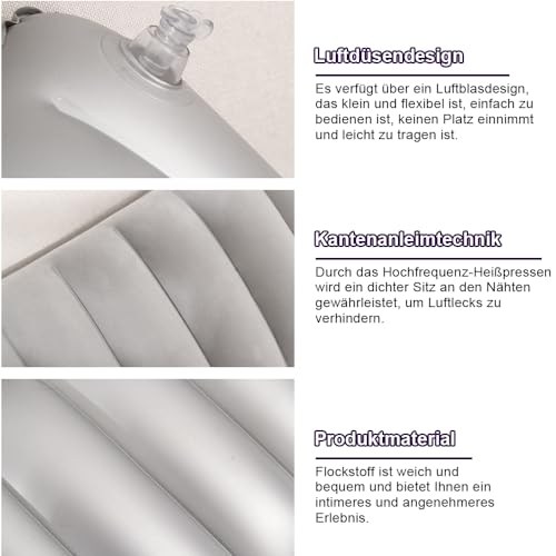 Lot de 4 coussins gonflables pour camping, voyage, plage, extérieur, voyage, randonnée, bureau – Image 3