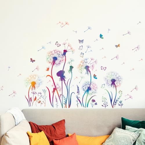 ANATTASOUL Pegatinas de Pared Diente de Madera Colorida Vinilos Decorativos Adhesivos Pared Cocina Dormitorio Salón Comedor Baño(1pcx118x39cm+2pcx90x30cm)