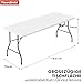 Floordirekt- Buffettisch Tisch klappbar Kunststoff 183x76 cm - Buffettisch mit Tragegriff - Klapptisch für Garten Terrasse und Balkon - Campingtisch 6 Personen (Akita)