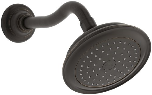 KOHLER K-72773-2BZ Artifacts Single-function 2.5 gpm showerhead with Katalyst spray, Less Showerarm and Flange, Oil-Rubbed Bronze #1