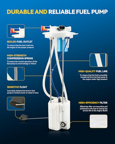 Image of PHILTOP Electric Fuel Pump Assembly for Sierra 3500 HD, Silverado 3500 HD