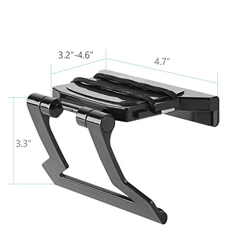 image for WALI TV Top Shelf, 5 x 5 Inch Flat Panel Adjustable Clip Mount Holder 