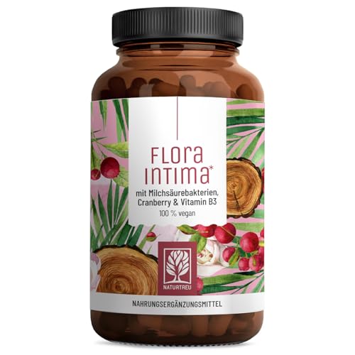 Kulturen Komplex für Frauen Intimflora * mit 100 Mrd. KbE/g - mit Milchsäurebakterien, Cranberry & B - 7 Lactobacillus Stämme Floraintima von NATURTREU®