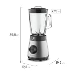 Electrolux Liquidificador inox jarra de vidro resistente capacidade 1,5L 5 velocidades função pulsar 700W EBS30 127v — imagem 3