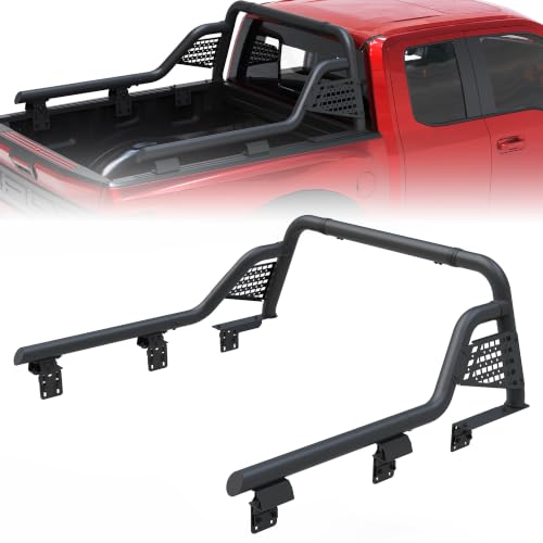 Image of Heavy-Duty Roll Bar for F-150 /F-250, Silverado 1500, Ram 1500 /2500, Sierra, Tundra - Alloy Steel Construction, Essential Truck Accessory for Enhanced Style & Functionality